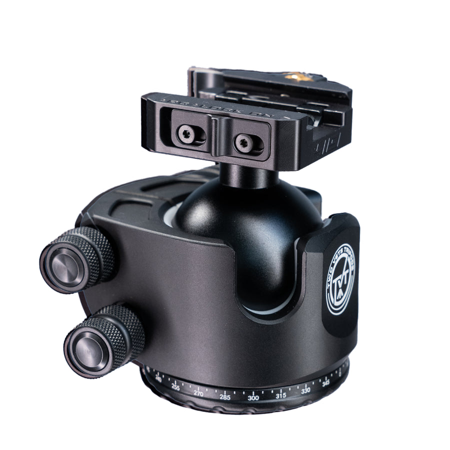 55MM Dual Tension Ballhead W/ Arcalock Dual Clamp (Arca Swiss and Picatinny)